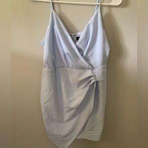 Light blue spaghetti strap dress